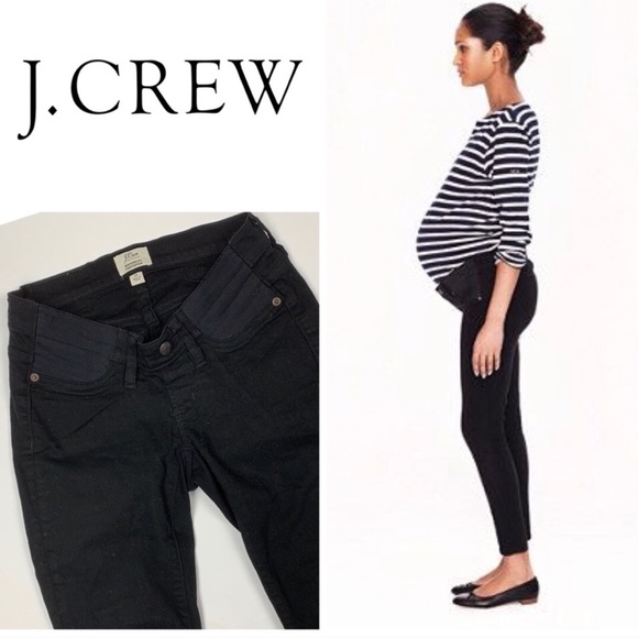 J. Crew Denim - Maternity pull-on toothpick jean in black, 25